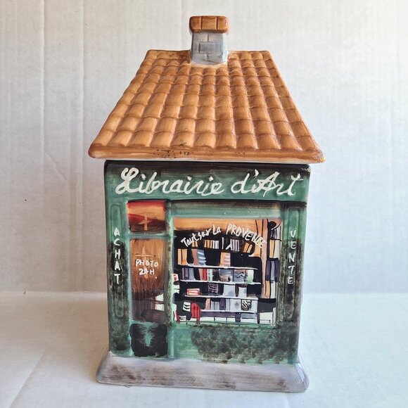 Certified International Village Square CanisterLibrairie d'Art Art Shop Design